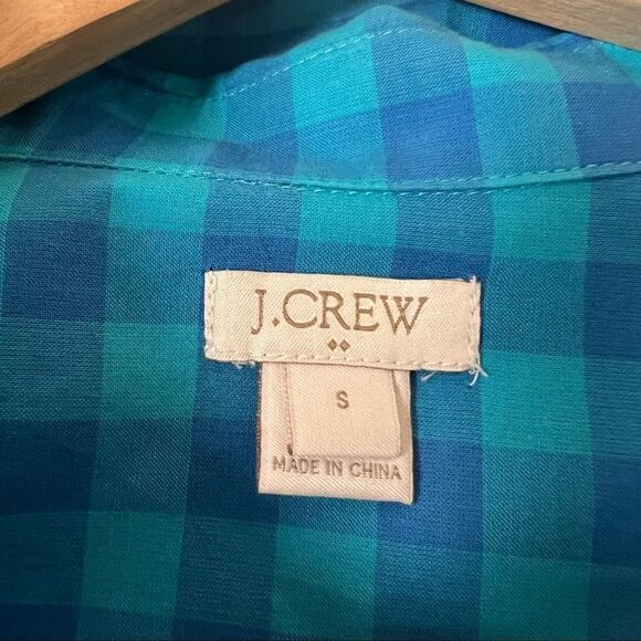 👠J Crew plaid button down. Size Sm - Picture 5 of 6